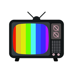 retro tv icon.Television sign retro style. Vector illustration