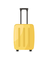 Travel bag isolated on white background. Vector illustration