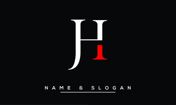 JH,  HJ,  J,  H  Abstract Letters Logo Monogram