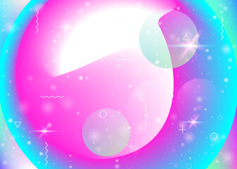 Fluid dynamic background with vibrant rainbow gradients. Dynamic hologram. Holographic cosmos.