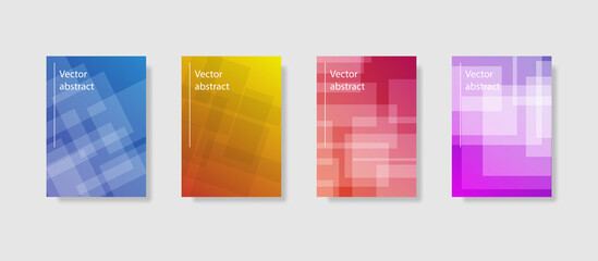 Set of 4 vector backgrounds
Abstract style