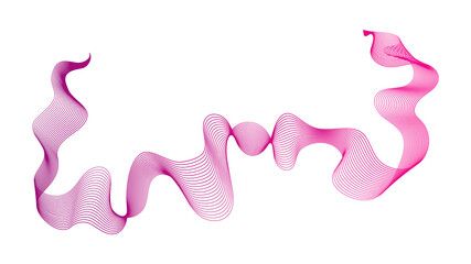 Abstract backdrop with wave gradient lines