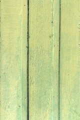 green wooden background. Wooden wall painted green in a house in Brazil