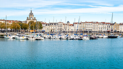 Old Port of La Rochelle harbour on west Atlantic coast of Charente-Maritime, France