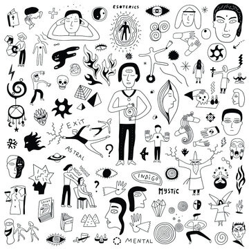 Esoterica, Extrasensory People , Magic Doodle Set