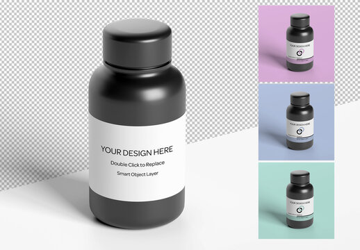 Pill Container Mockup