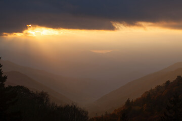 Sunrise in the Mountains