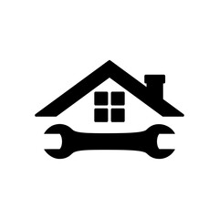 Home repair logo icon isolated on white background