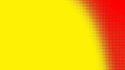 Dots halftone orange yellow color pattern gradient texture with technology digital background. Dots pop art comics with summer background.