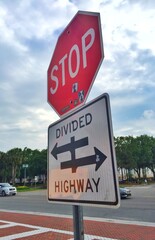 stop sign on the street