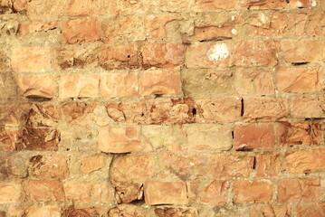 old brick destruction background texture 