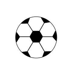 Soccer ball. Attribute of football fans. Football game. Design element.