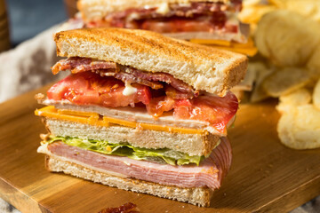 Homemade Turkey Club Sandwich