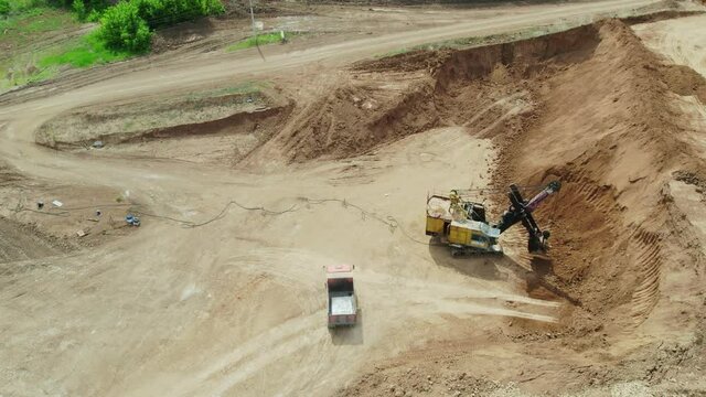 Open cast mine