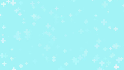 Medical green blue cross pattern healthcare background.