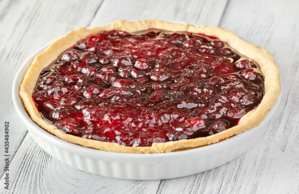 Canvas Prints cherry jam tart