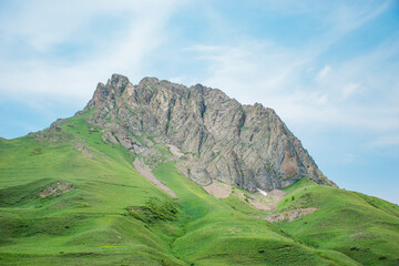 mountain landscape with sky and clouds