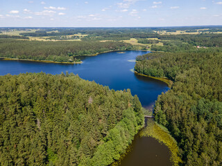 Želvos lake at Molėtai Astronomical Observatory in Lithuania
