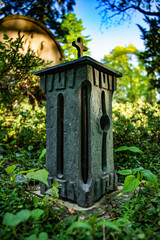 wonderful candle in the Stuttgart cemetery