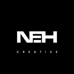 NEH Letter Initial Logo Design Template Vector Illustration