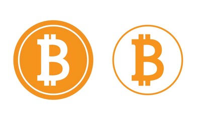 Illustration sign symbol Bitcoin digital currency cryptocurrency golden coin