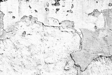 Fototapeta premium Texture of a concrete wall with cracks and scratches which can be used as a background