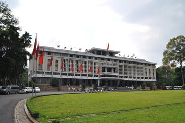 Obraz premium The Reunification Palace in Ho Chi Minh City, Vietnam