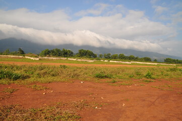 Fototapeta na wymiar Old runway on the former Khe Sanh Combat Base, Vietnam