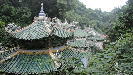 Pagoda on the Marble Mountains near Da Nang, Vietnam.