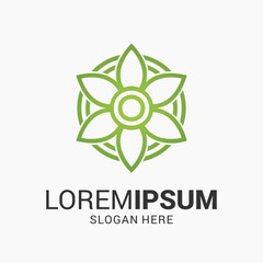 Creative and modern leaf for natural and environment logo design