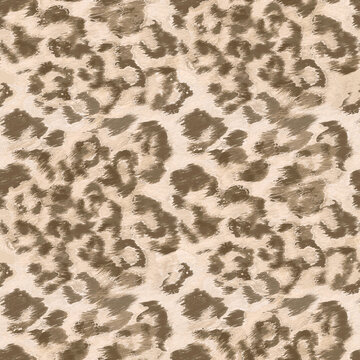 Seamless abstract spotted pattern. Beige leopard print.