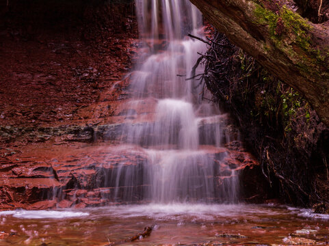 imaginery and dreamy look of waterfall in the wilderness