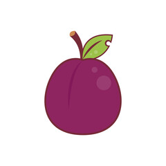 Prunes cartoon vector. symbol. logo design.