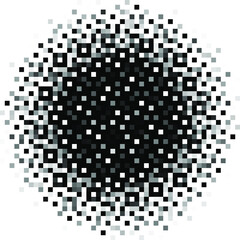 Black halftone background. Black polka dot. Halftone pattern. Modern Halftone Background, backdrop, texture, pattern. Vector illustration. Halftone Backdrop pixel art.