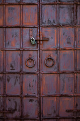 old rusty gate doors