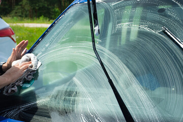 Obraz premium car washing