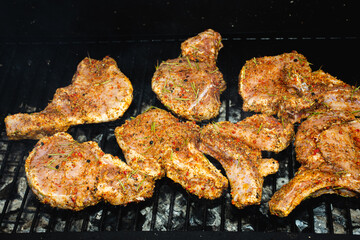 meat on the grill