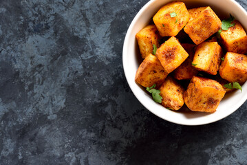 Pan fried paneer