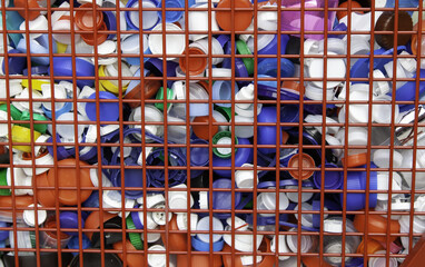 Plastic caps for recycling