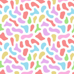 Color mosaic background. Fluid banner. Abstract blot shapes template for your design.