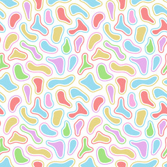 Color mosaic background. Fluid banner. Abstract blot shapes template for your design.