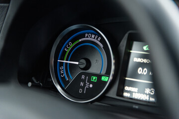 speedometer of a modern car
