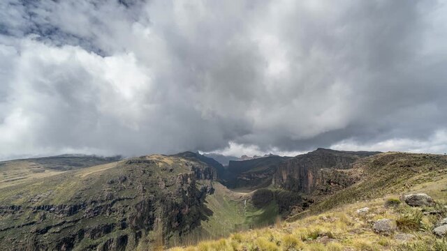 Time lapse video from Mount Kenya.