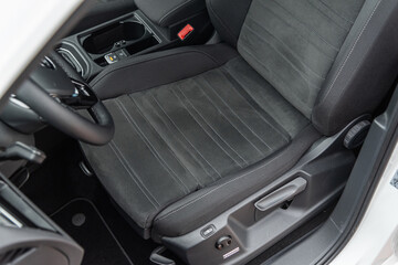 leather/alcantara seat of a modern car