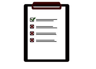 File for survey, clipboard, task list.
Checklist, Checklist for clipboard.web.
Vector design EPS 10.