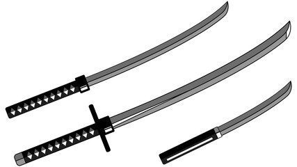 Set of the japanese swords