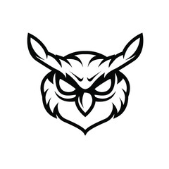 Owl head abstract design
