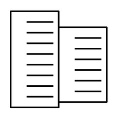 City building - modern thin line icon. Simple black outline vector illustration.