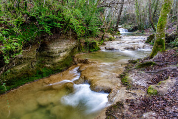Obraz premium Route of the water of Bergonzo, Alava, Spain.