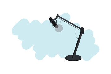 Podcast Microphone, Podcast Setup, Audio Studio, Podcast Studio, Podcast Business, Podcast Graphic, Vector Illustration Background